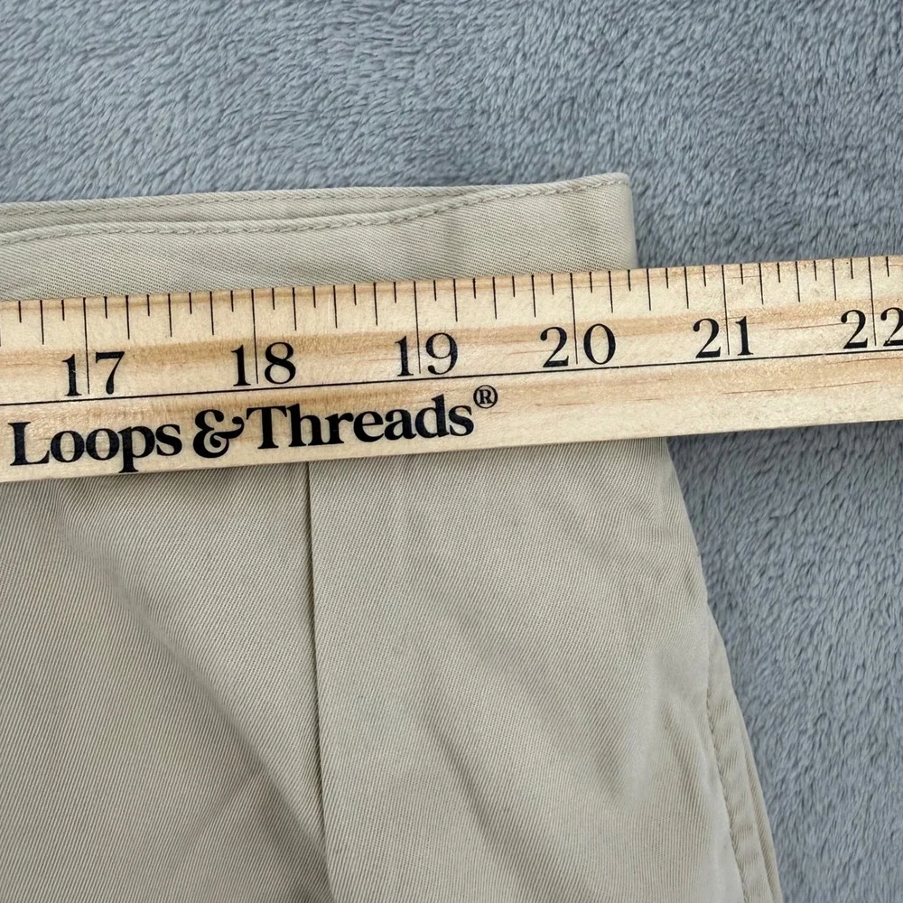Polo Ralph Lauren Tyler Short Mens Tan Khaki Pleated 100% Cotton Twill Size 42‎